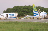 в результате крушения самолета в колумбии погибли 4 человека